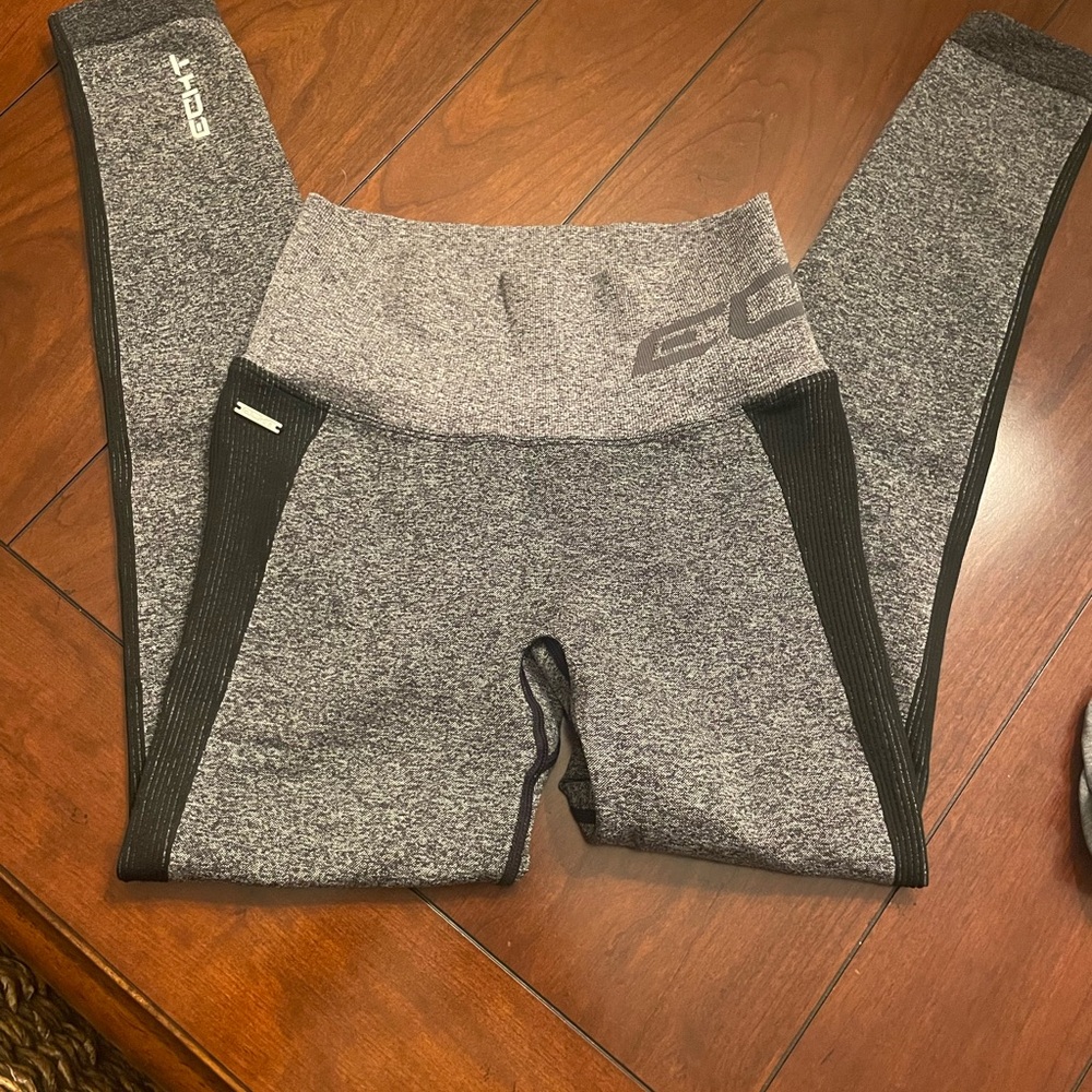 ECHT Gray and Black Women's Leggings